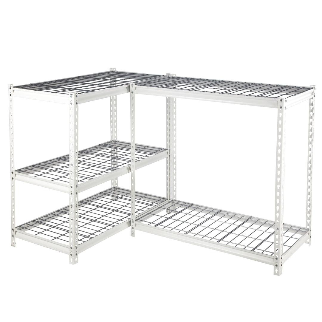 Pachira 48"W x 72"H 5 Shelf Steel Shelving for Home and Office Organizing, White