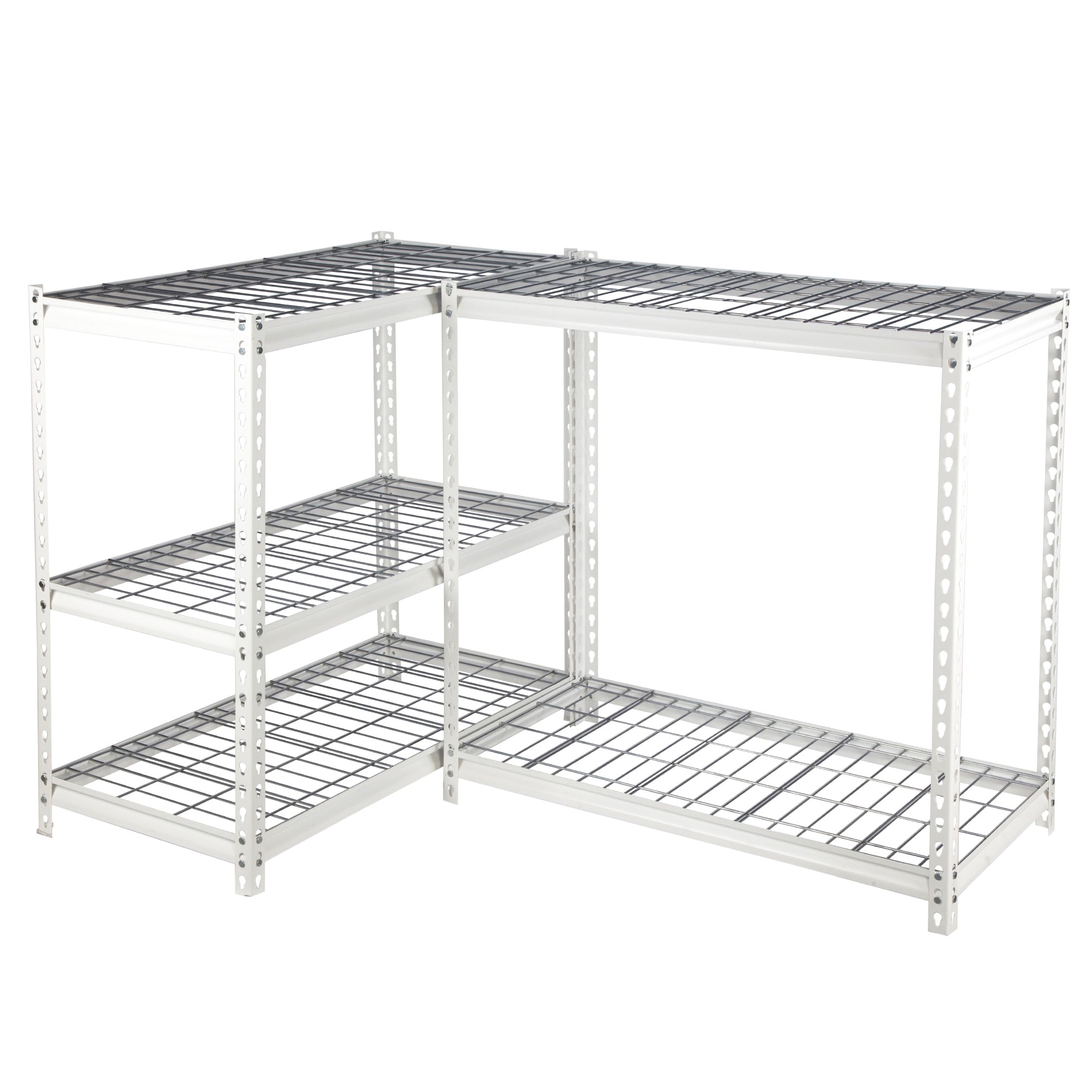 Pachira 48"W x 72"H 5 Shelf Steel Shelving for Home & Office, White (Used) - VMInnovations