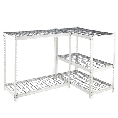 Pachira 48"W x 72"H 5 Shelf Shelving for Home & Office , White (Open Box)