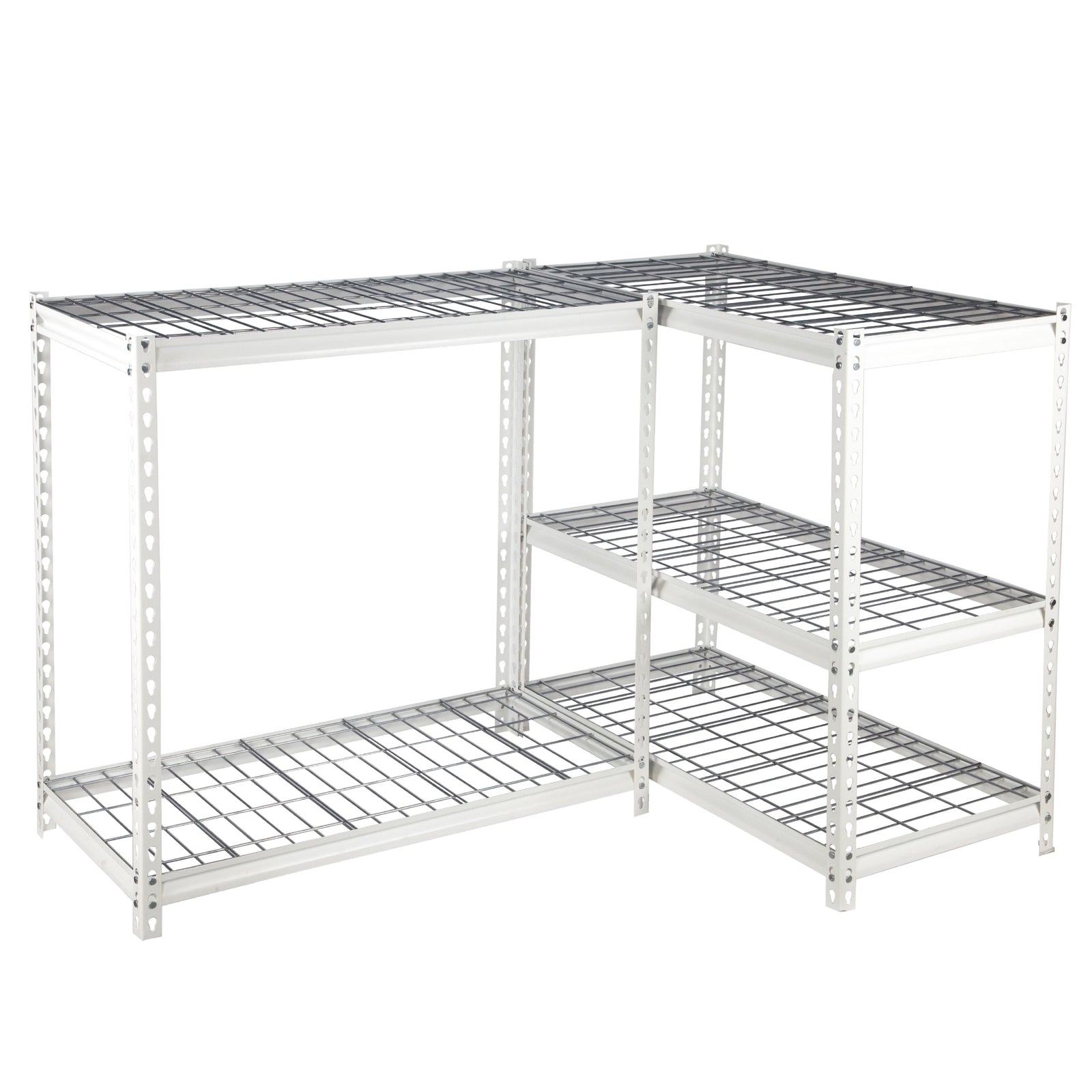 Pachira 48"W x 72"H 5 Shelf Steel Shelving for Home & Office, White (Used) - VMInnovations