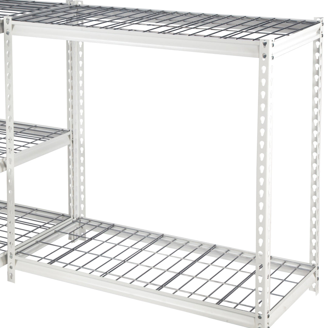 Pachira 48"W x 72"H 5 Shelf Steel Shelving for Home & Office, White (Used)