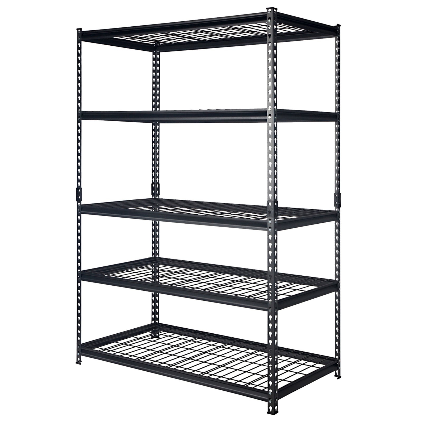 Pachira 60"W x 72"H 5 Steel Shelving for Home & Office Organizing, Black (Used) - VMInnovations