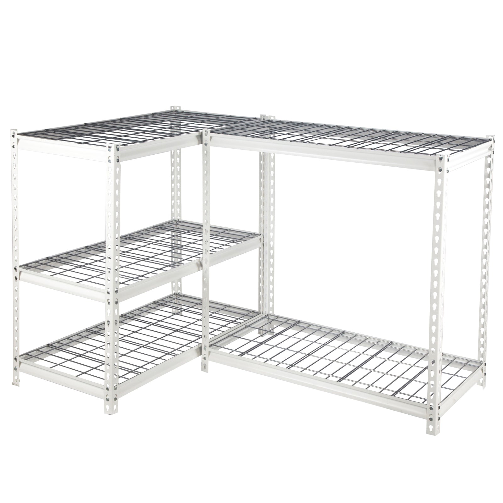 Pachira 60"W x 72"H 5 Shelf Steel Shelving for Home and Office Organizing, White - VMInnovations