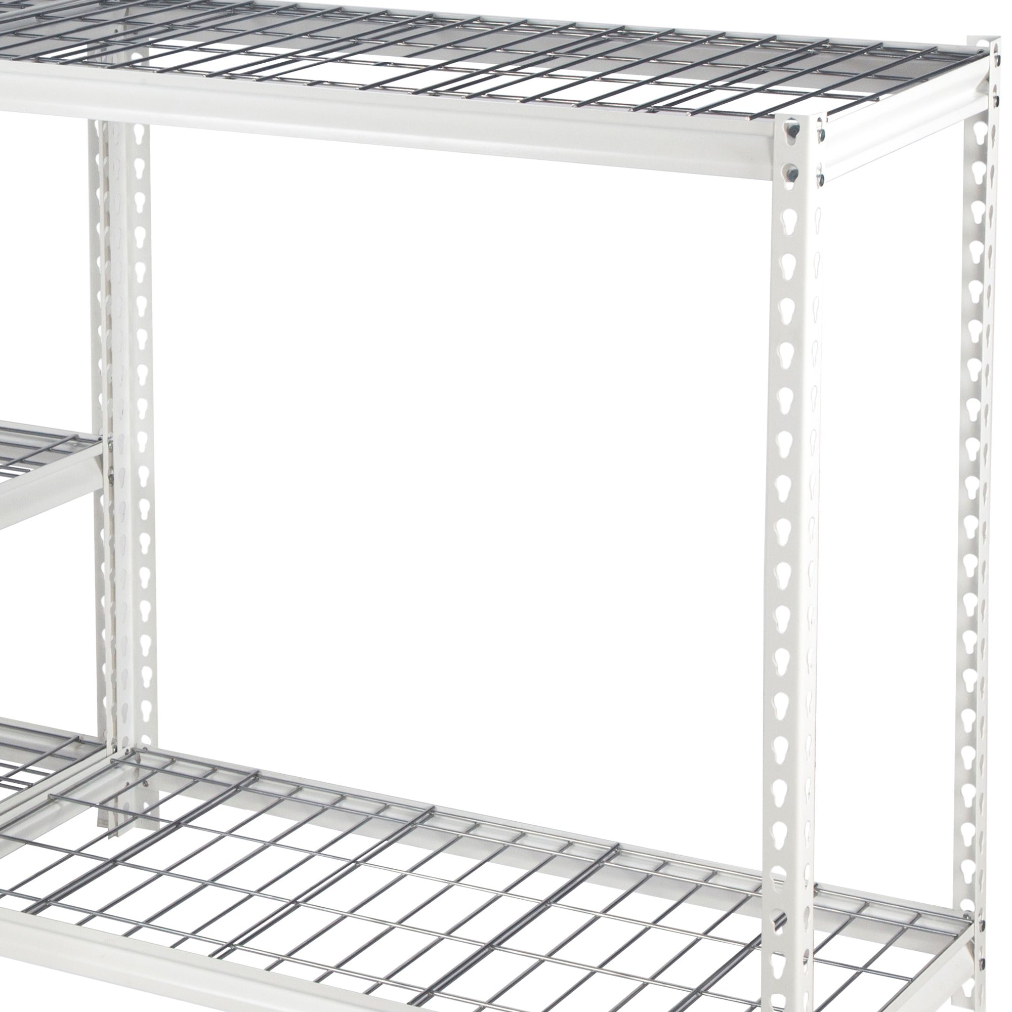 Pachira 60"W x 72"H 5 Shelf Steel Shelving for Home and Office Organizing, White - VMInnovations