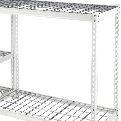Pachira 60"W x 72"H 5 Shelf Steel Shelving for Home and Office Organizing, White - VMInnovations