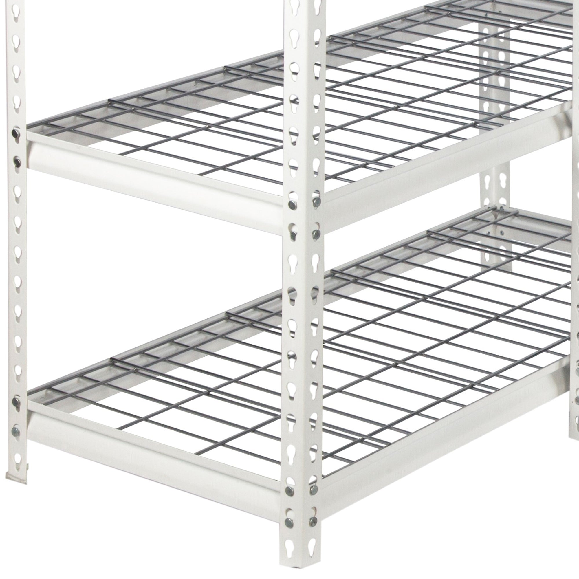 Pachira 60"W x 72"H 5 Shelf Steel Shelving for Home and Office Organizing, White - VMInnovations
