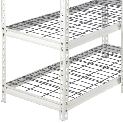 Pachira 60"W x 72"H 5 Shelf Steel Shelving for Home and Office Organizing, White - VMInnovations