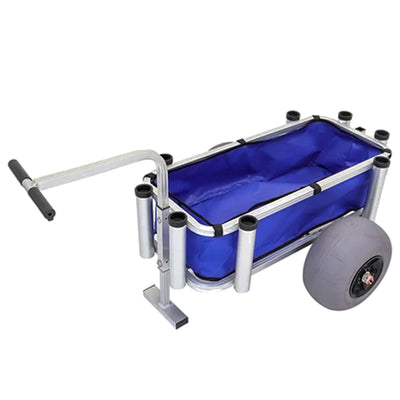 Juggernaut Storage Fishing Gear and Marine Equipment Rolling Utility Cart, Blue