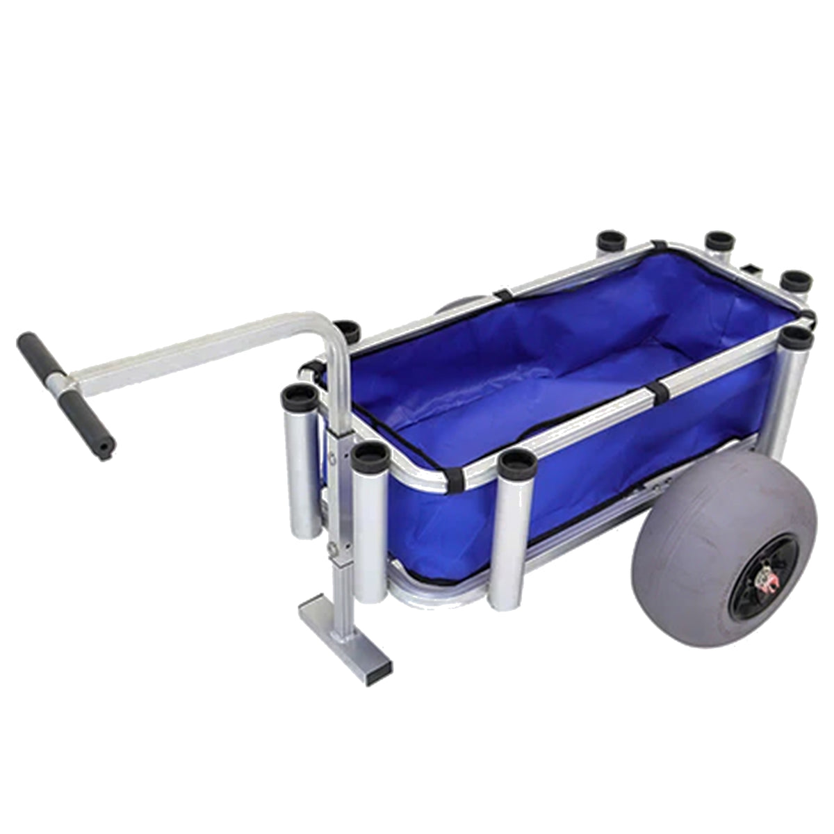 Fishing Gear and Marine Equipment Rolling Utility Cart, Blue (For Parts)