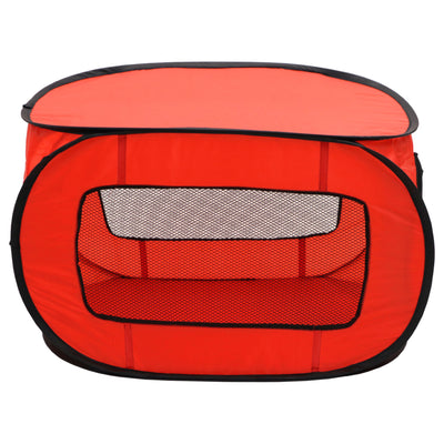 Redmon Foldable Lightweight Portable Pop Up Dog Pet Travel Crate, Red (Open Box) - VMInnovations
