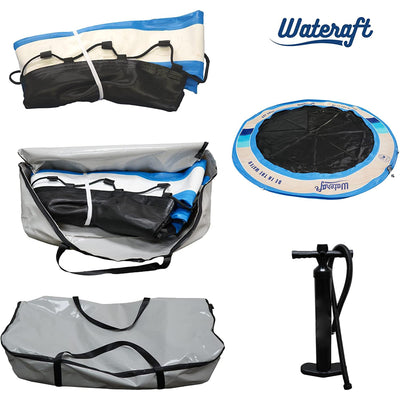 WateRaft Floating Inflatable Dock with Mesh Net, Supports Up To 6 Adults (Used) - VMInnovations