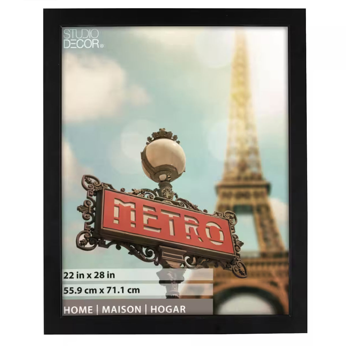 Studio Decor Home Collection 22" x 28'' Hanging Picture Frame, Black (4 Pack) - VMInnovations