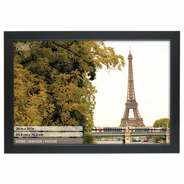 Home Collection 30" x 20'' Hanging Picture Frame, Black (4 Pack) (Used) - VMInnovations