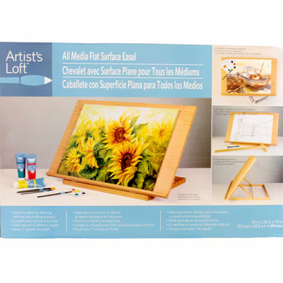 Artist's Loft Adjustable All Media Tabletop Surface Easel with T Square (2 Pack)