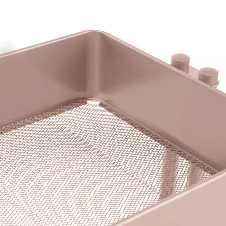 Simply Tidy 3 Tier Home or Office Organization Rolling Cart, Rose Gold(Open Box) - VMInnovations