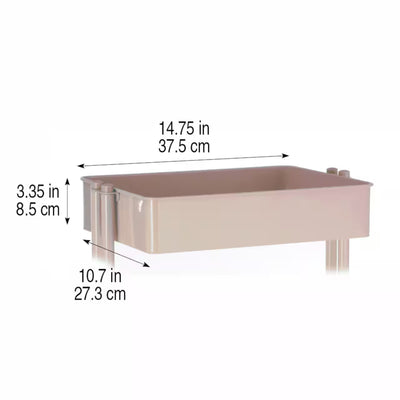 Simply Tidy 3 Tier Home or Office Organization Rolling Cart, Rose Gold(Open Box) - VMInnovations