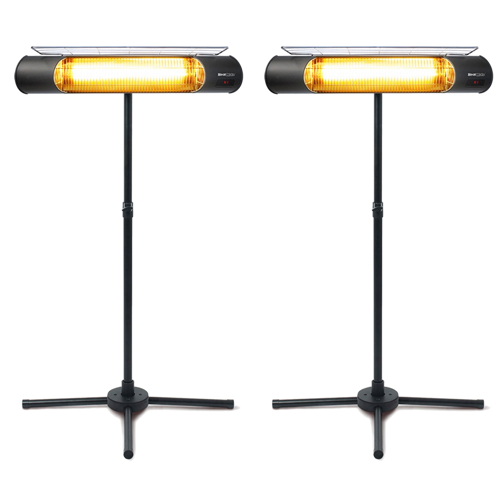 Sengoku HeatMate Weatherproof Graphite Patio Heater with Remote, Black (2 Pack) - VMInnovations