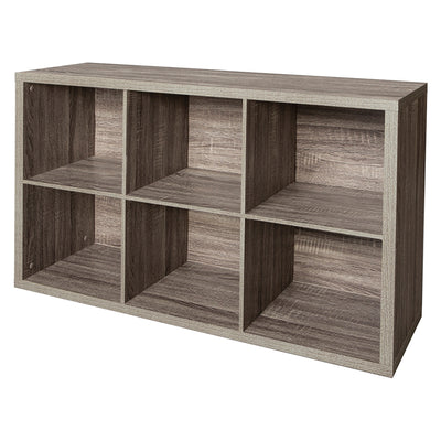 ClosetMaid Decorative 6 Cube Open Home Display Storage Organizer, Gray (Damaged) - VMInnovations