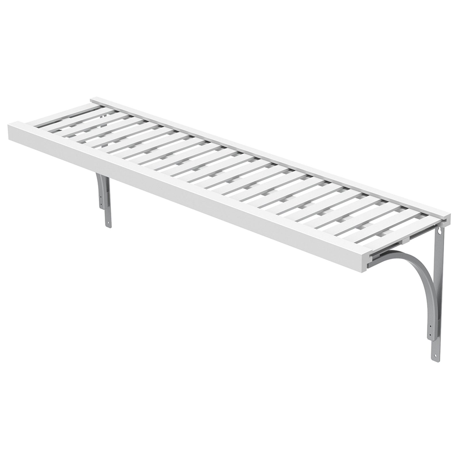 ClosetMaid Ventilated 48 x 12" Home Storage Versatile Closet Shelf Unit, White - VMInnovations