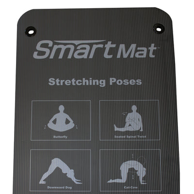 Prism Fitness Extra Thick Self Guided Exercise Mat w/Carry Strap, Black (Used) - VMInnovations
