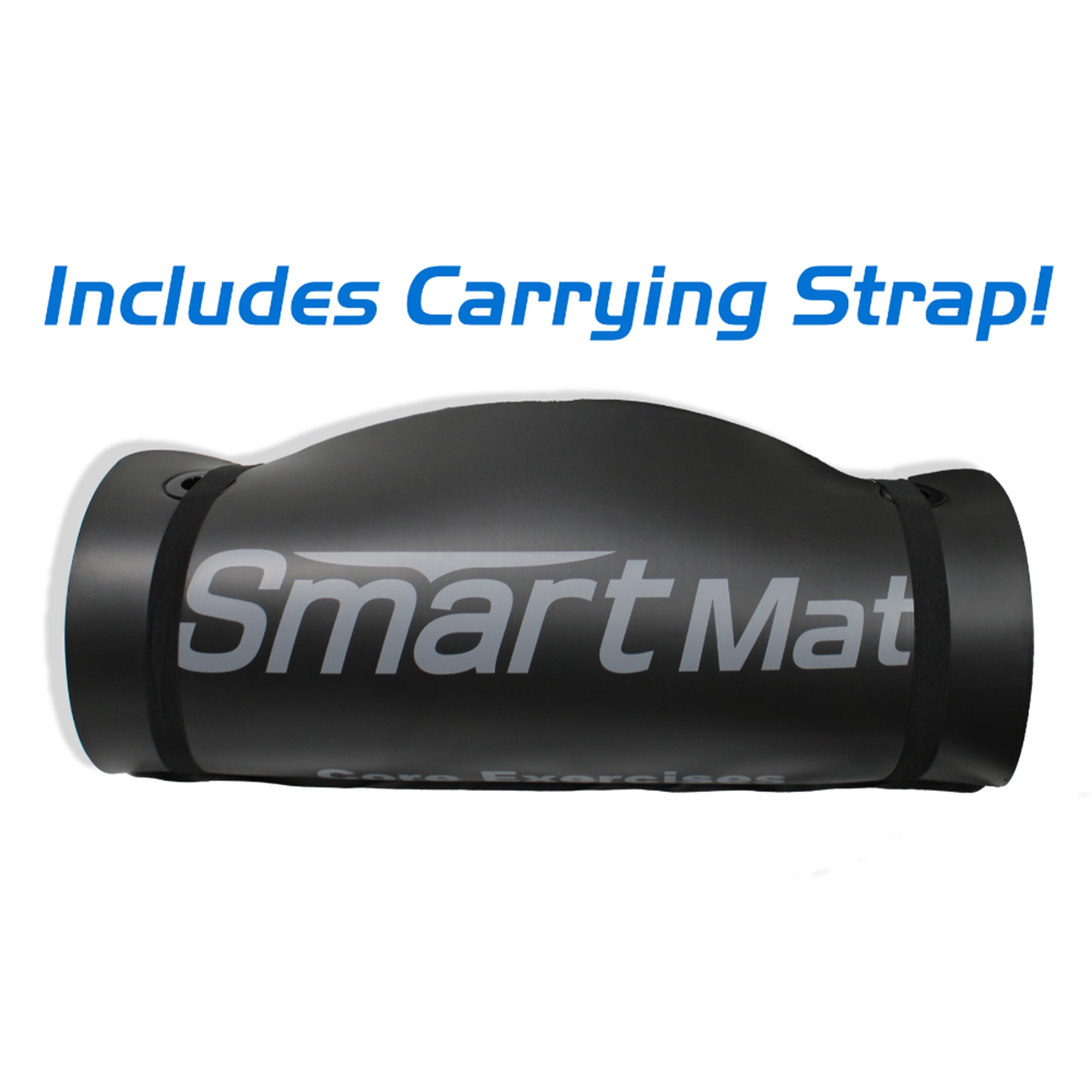 Prism Fitness Extra Thick Self Guided Exercise Mat w/Carry Strap, Black (Used) - VMInnovations