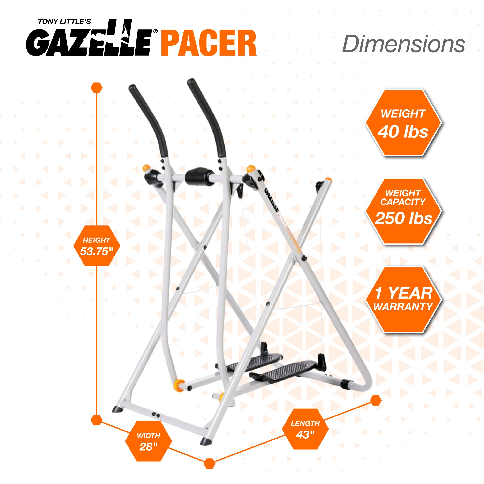 Tony Little Pacer Total Body Fitness Workout Exercise Elliptical Glider (Used) - VMInnovations
