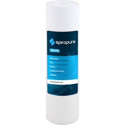 SpiroPure 10 x 2.5 Inch 5 Micron Melt-Blown Polypropylene Water Filter (24 Pack)