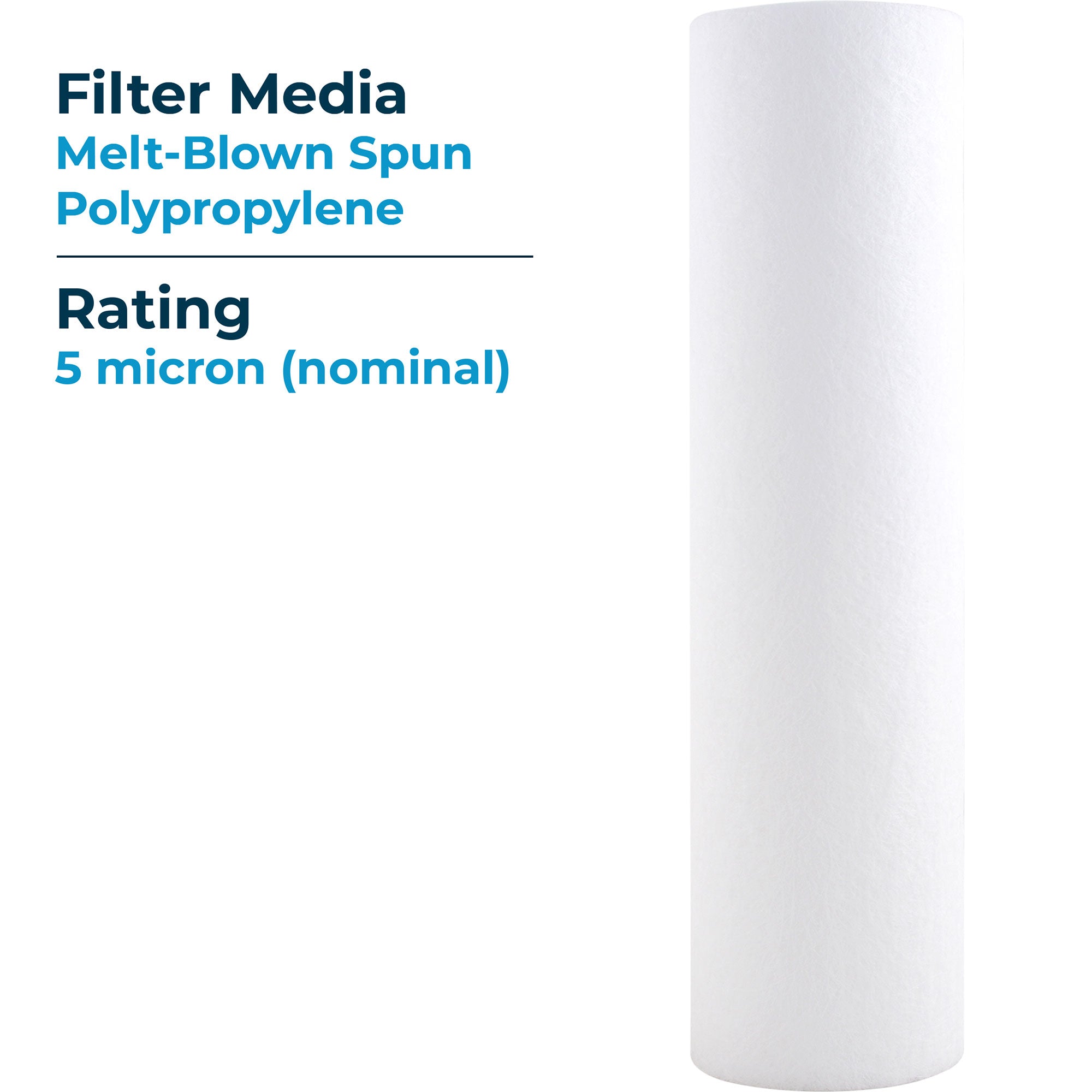 SpiroPure 10"x2.5" 5 Micron Melt-Blown Polypropylene Filter (24 Pk)(Open Box) - VMInnovations
