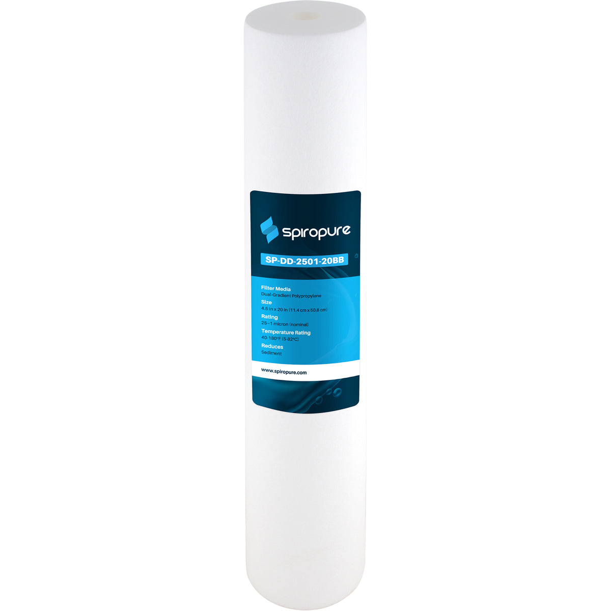 SpiroPure 20"x4.5" Dual Gradient Polypropylene Water Filter (6 Pack) (Open Box)
