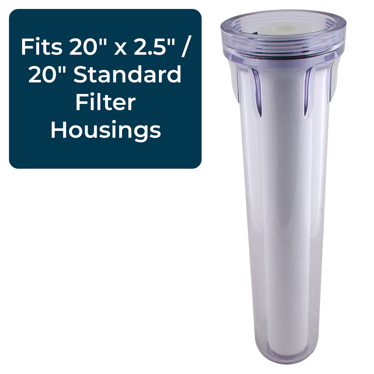 SpiroPure 20 x 2.5" Melt Blown Water Filter, 5 Micron (20 Pack) (Open Box)