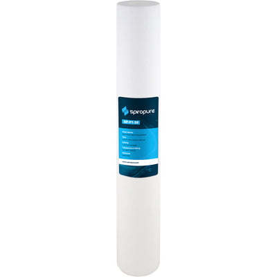 SpiroPure 20 x 2.5 Inch 1 Micron Melt-Blown Polypropylene Water Filter (20 Pack)
