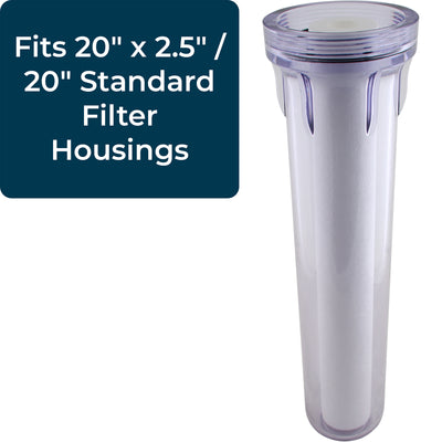 SpiroPure 20 x 2.5 Inch 1 Micron Melt-Blown Polypropylene Water Filter (20 Pack)