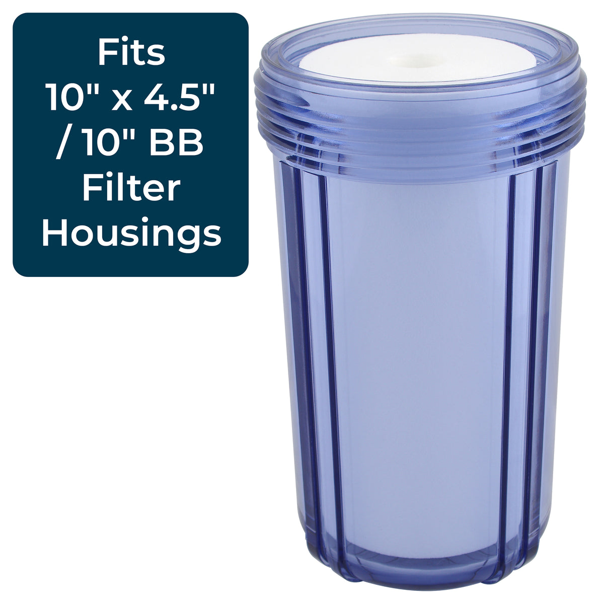 SpiroPure 10x4.5" Dual Gradient Polypropylene Filter,50 Micron(8 Pack)(Open Box)