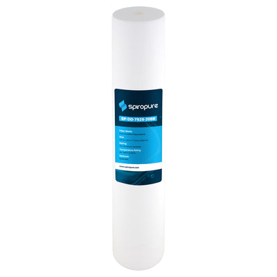 20 x 4.5" Dual Gradient Polypropylene Water Filter, 25 Micron (6 Pack Open Box)