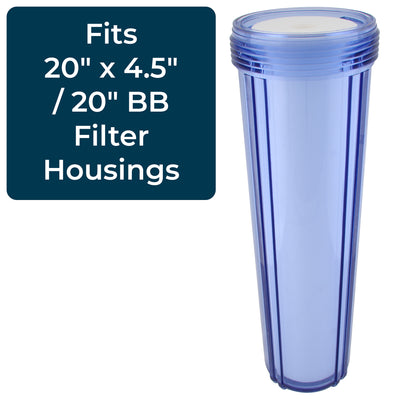 20 x 4.5" Dual Gradient Polypropylene Water Filter, 25 Micron (6 Pack Open Box)