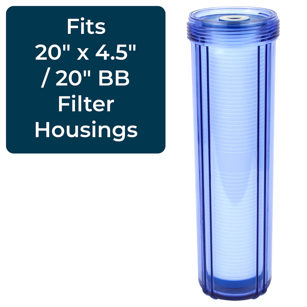 SpiroPure 20 x 4.5" Sediment Water Filter Cartridge, 5 Micron (6 Pk) (Open Box) - VMInnovations