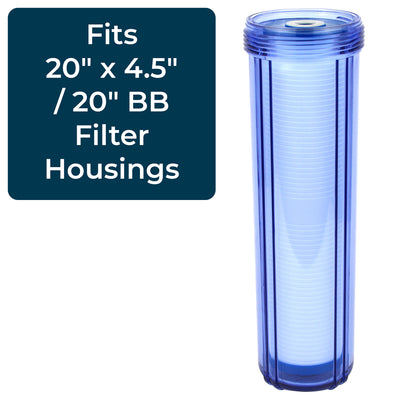 SpiroPure 20 x 4.5" Sediment Water Filter Cartridge, 5 Micron (6 Pk) (Open Box) - VMInnovations