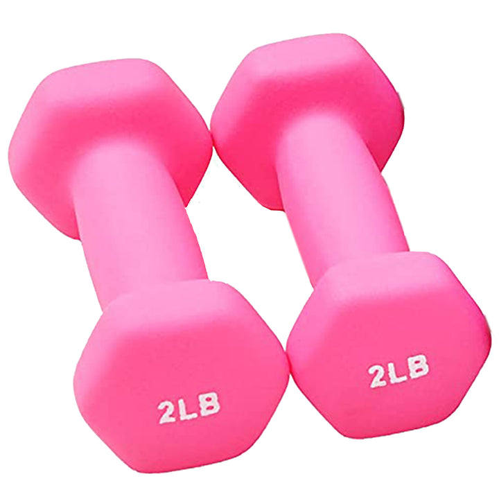 BalanceFrom Fitness 2, 3, and 5 Pound Neoprene Coated Dumbbell Set w/Stand(Used)