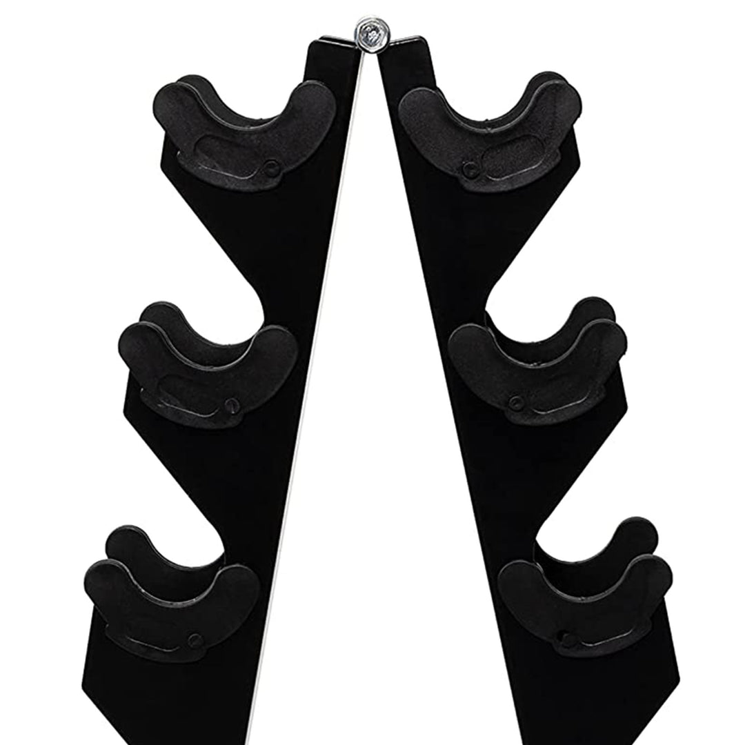 BalanceFrom Fitness 3, 5, 8, 10 & 12lb Neoprene Dumbbell Set w/Stand (Used)