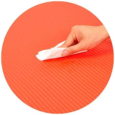 BalanceFrom Fitness 1" Extra Thick Exercise Mat w/Carrying Strap, Red(Open Box) - VMInnovations