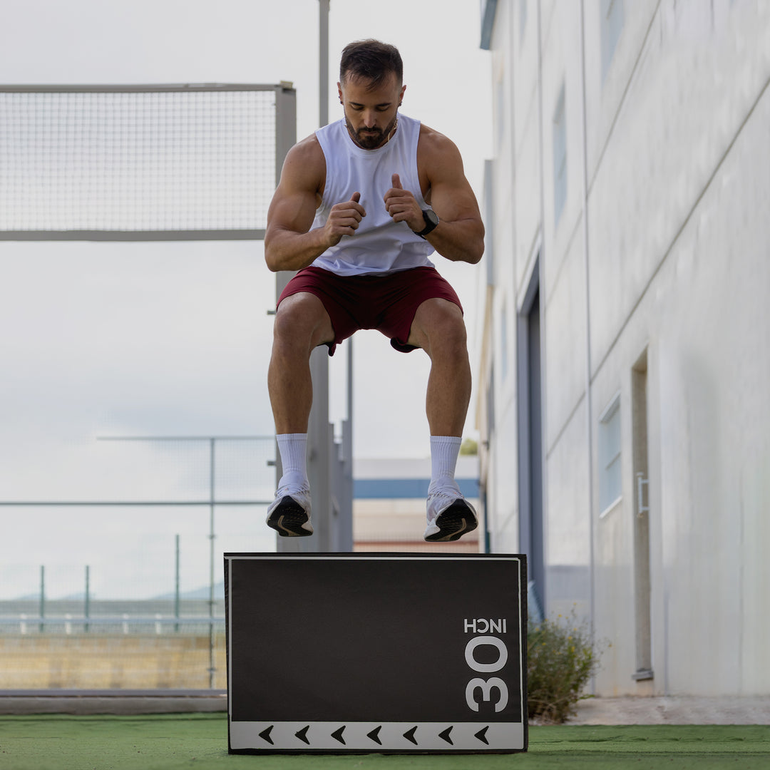Fitness 16 Pound Versatile 3-in-1 Plyometric Jumping Exercise Box (Used) - VMInnovations