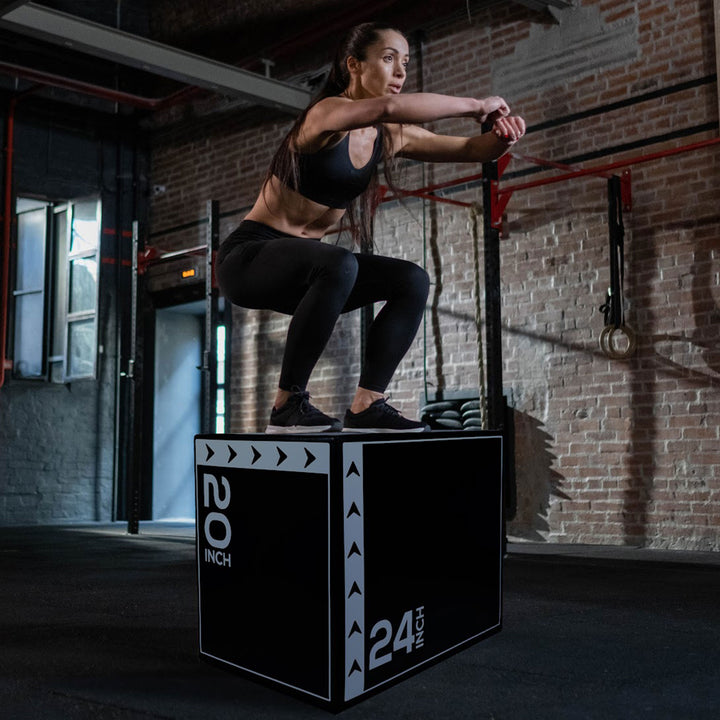 BalanceFrom Fitness 60 Pound Versatile 3-in-1 Plyometric Jumping Exercise Box