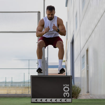 BalanceFrom 60lb Versatile 3-in-1 Plyometric Jumping Exercise Box (Open Box)