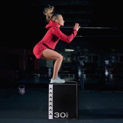 BalanceFrom Fitness 60 Pound Versatile 3-in-1 Plyometric Jumping Exercise Box