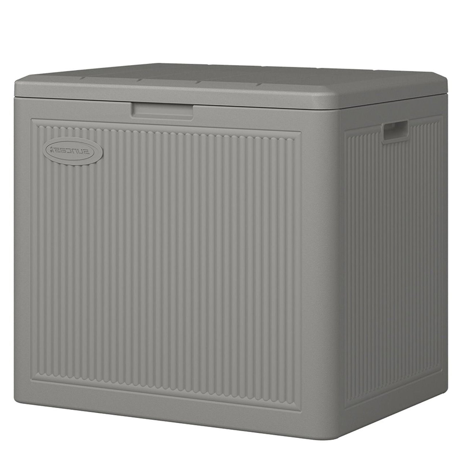 Suncast 22 Gallon Indoor Outdoor Small Patio Deck Box Storage Chest, Stoney - VMInnovations