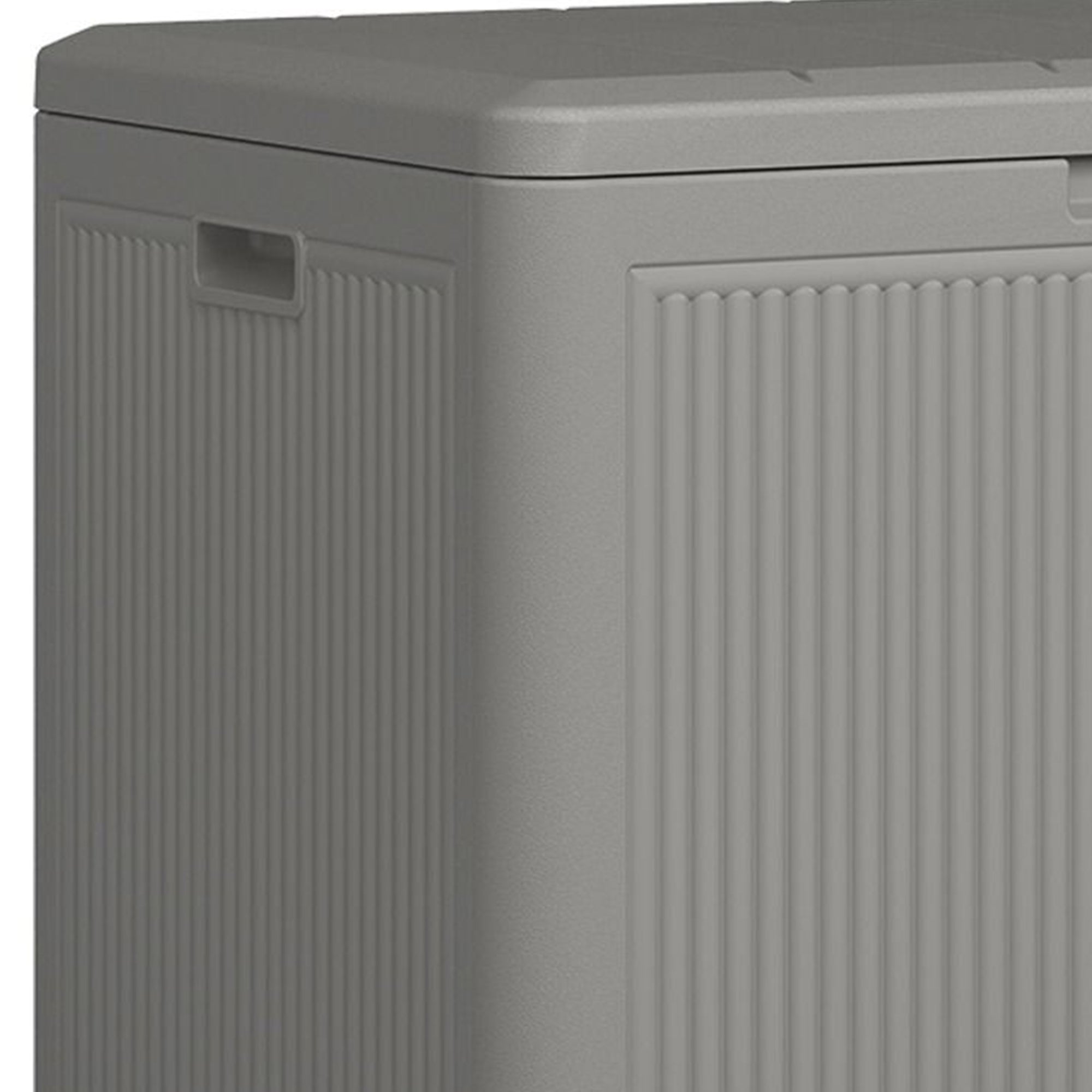 Suncast 22 Gallon Indoor Outdoor Small Patio Deck Box Storage Chest, Stoney - VMInnovations