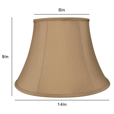 ALUCSET Royal Style Linen Lampshade for Table and Floor Lamps, Beige (2 Pack)