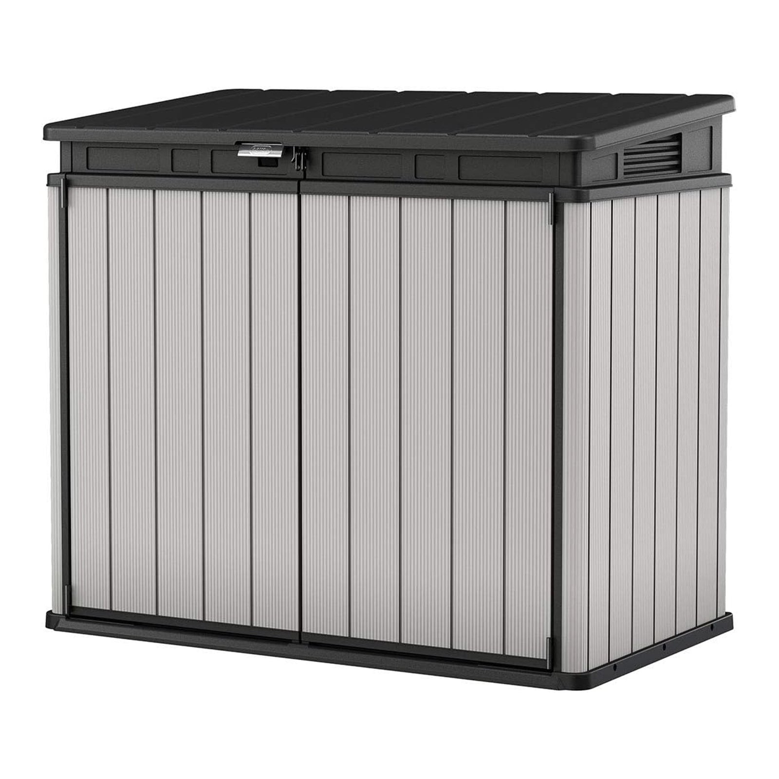 Keter Premier XL Outdoor All Weather Patio Garden Storage Tool Shed, Light Grey - VMInnovations