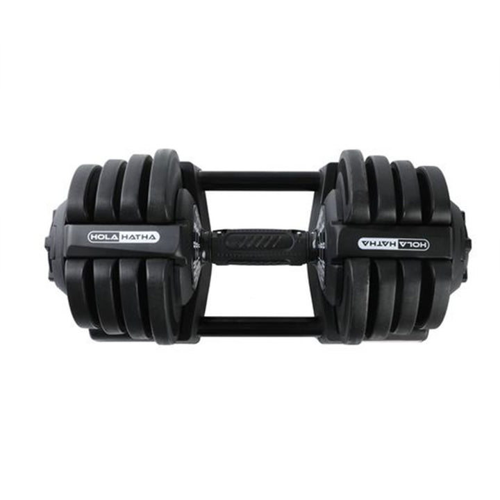 HolaHatha 3-in-1 Multifunctional Home Gym Workout Dumbbell Set Equipment, Black