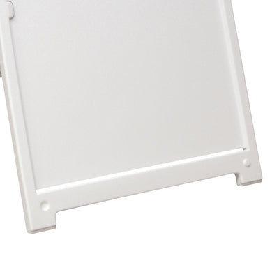 Plasticade Deluxe Signicade Folding Double Sided Sign Stand, White (3 Pack) - VMInnovations